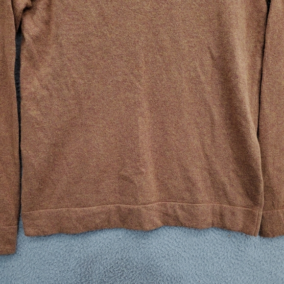 J Crew Teddie Sweater Womens Small Wool Blend Heather Tan Camel Style F5199 - Picture 4 of 11
